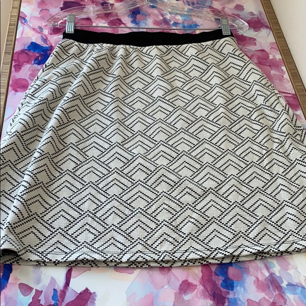 Black and white skirt
